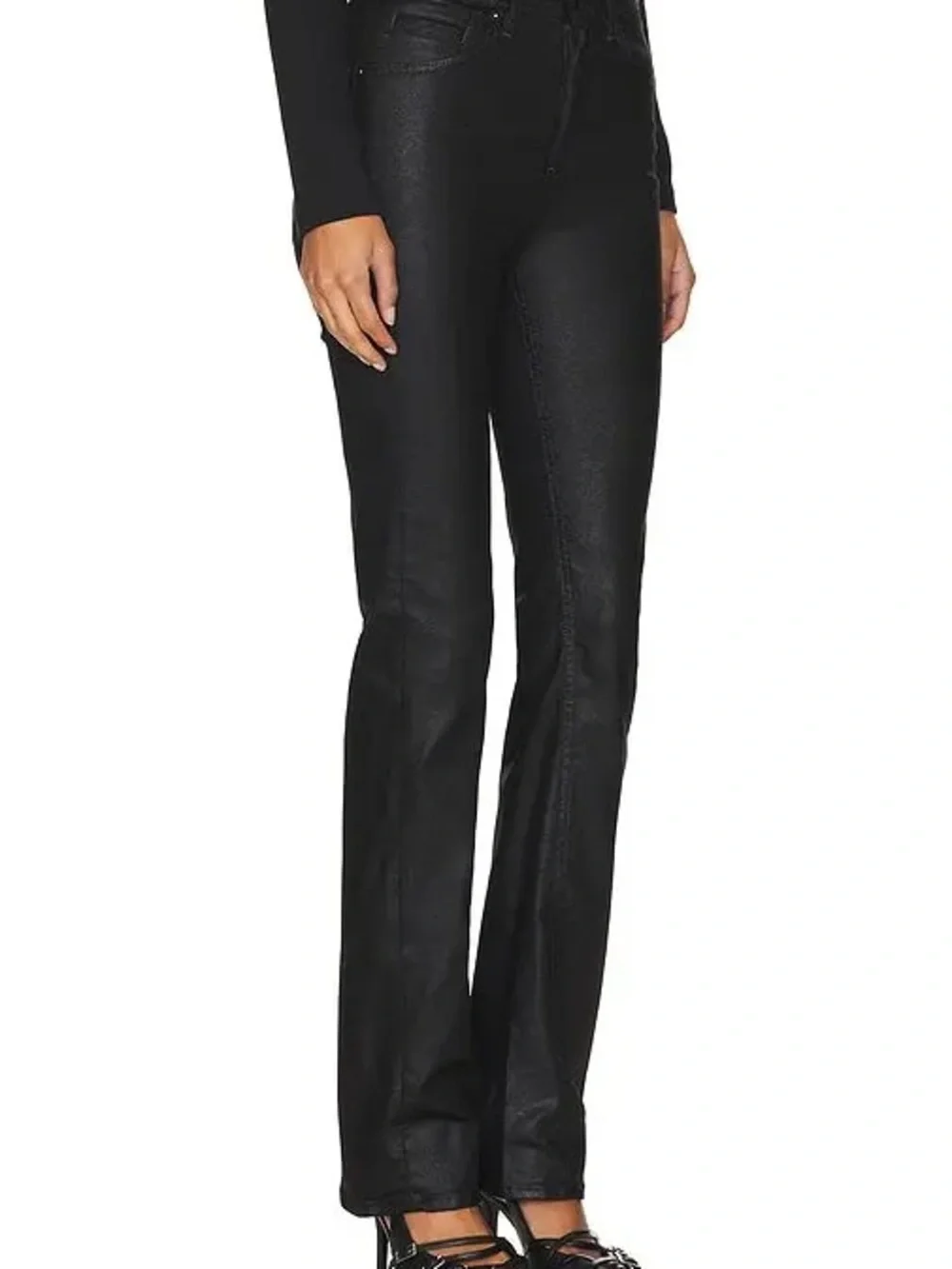 Nwt $128 Free People We The Free Xena Coated Straight Jeans Size 28